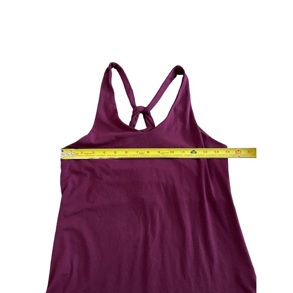 Athleta Purple Essence Cross Back Tank Top‎ V Neck Keyhole Back Size XS - Picture 3 of 6